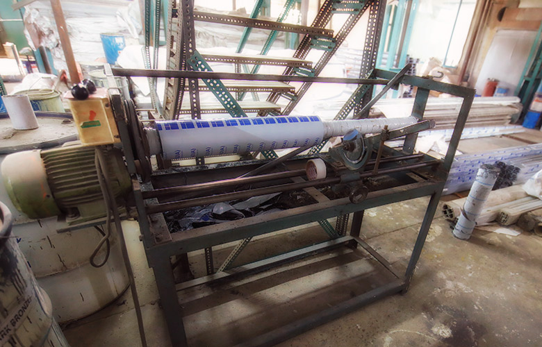 Automated packing area for finished coated aluminium profiles at Radiant Anodisers
